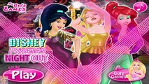 Disney Princess Night Out - Princess Rapunzel Ariel and Jasmine Dress Up Game
