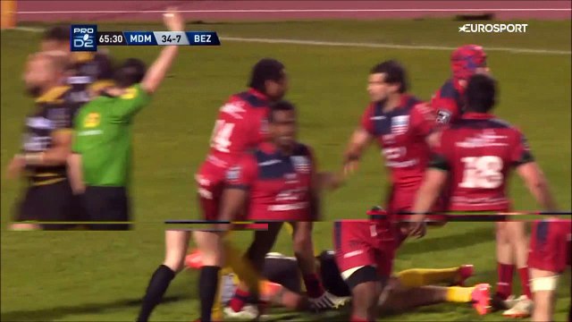 SITE OFFICIEL STADE MONTOIS RUGBY - ESSAI 5 V. LIEBENBERG - STADE MONTOIS vs BEZIERS