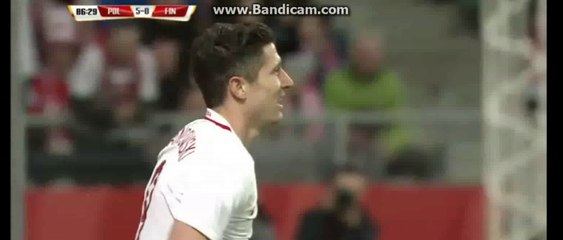 Robert Lewandowski incredible MISS -  Poland 5-0 Finland 26-03-2016