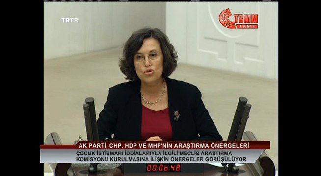 Filiz KERESTECIOGLU DEMIR Cocuk istismari ile ilgili mecliste yaptigi konusma