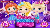 Chibis in Rock N Royals - Disney Princess Anna Elsa Rapunzel Dress Up Games