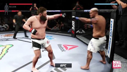 Roy Nelson vs Mark Hunt Full Fight EA Sports UFC 2 Gameplay