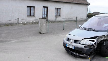 Collision entre deux véhicules à Courset