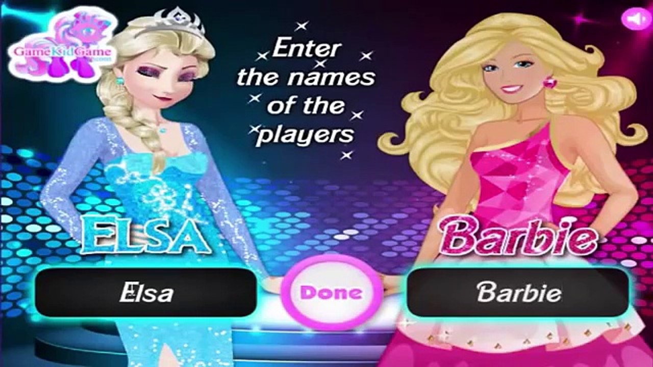 elsa vs barbie fashion contest 2 game kid game
