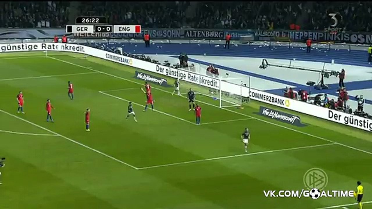 Mario Gomez Goal Annulled HD - Germany 0-0 England - 26-03-2016 Friendly Match