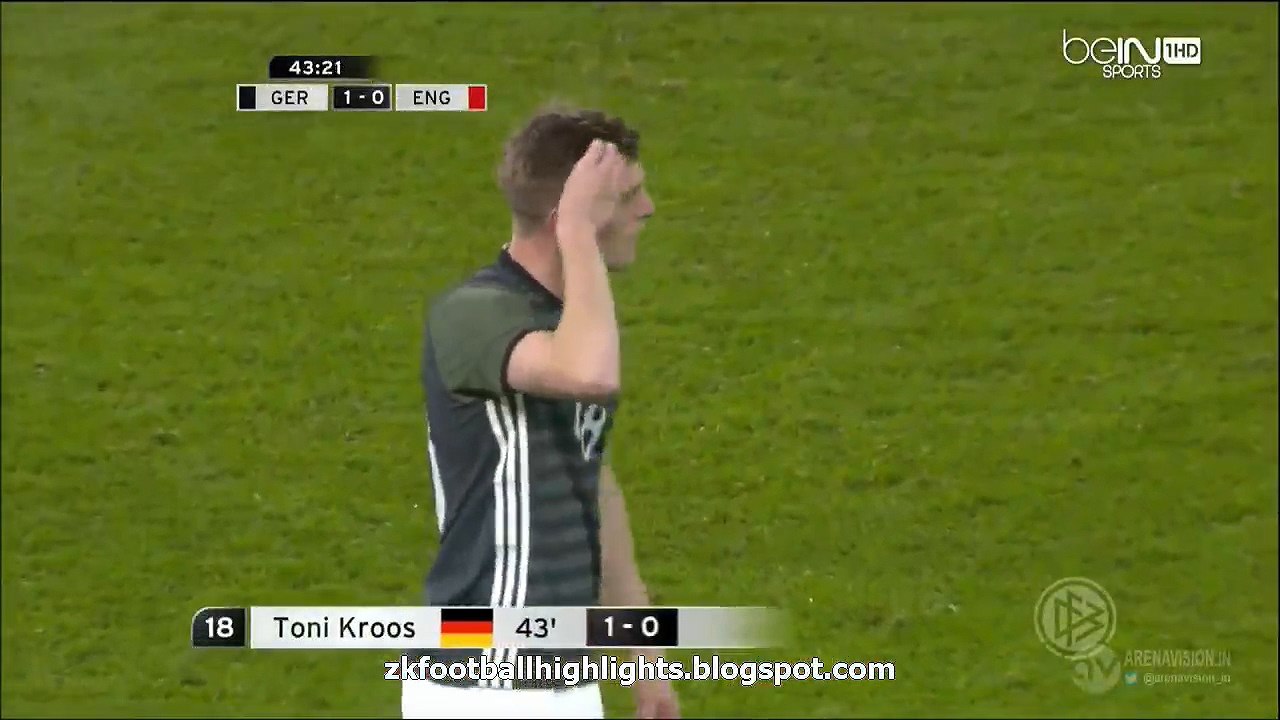 Toni Kroos 1:0 Amazing HD - Germany vs. England- Friendly Match 26-03-2016