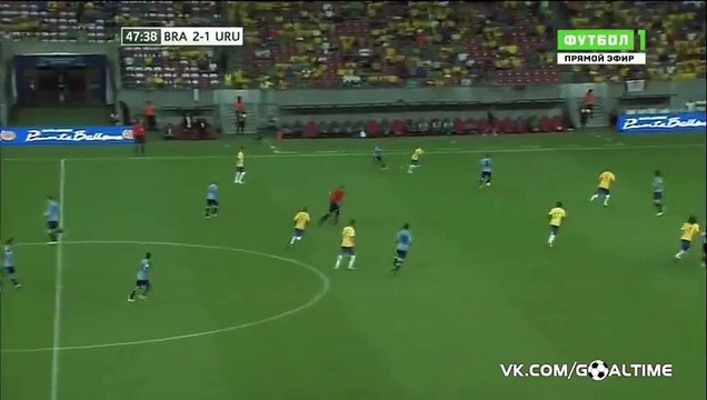 Luis Suarez GOAL - Brazil 2-2 Uruguay 26.03.2016