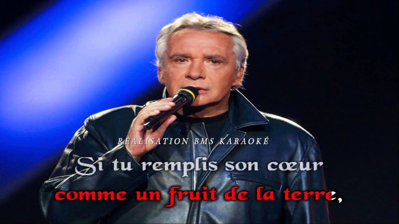 KARAOKE MICHEL SARDOU - Une femme ma fille