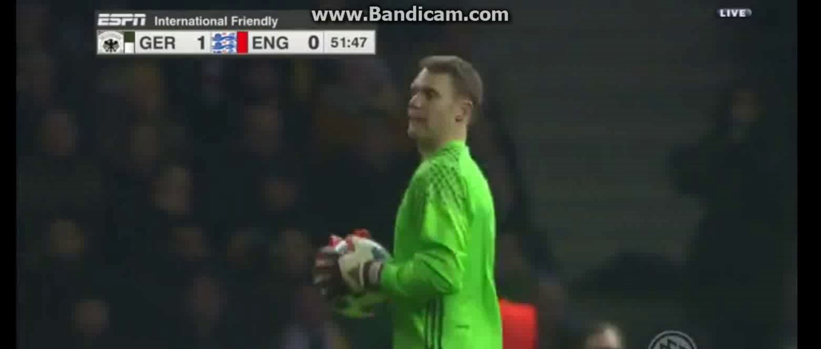 Manuel Neuer incredible  Save HD | Germany 1-0 England 26-03-2016