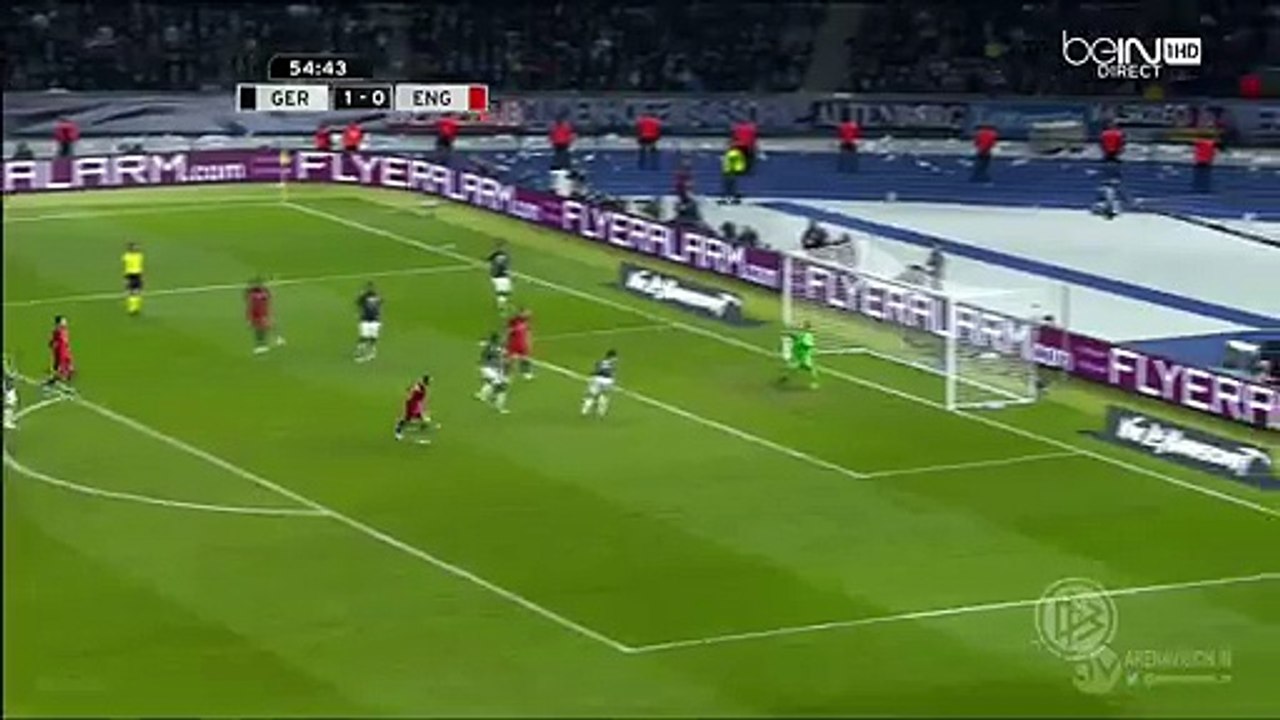 Jordan Henderson Amazing Chance - Germany 2-0 England 26.03.2016