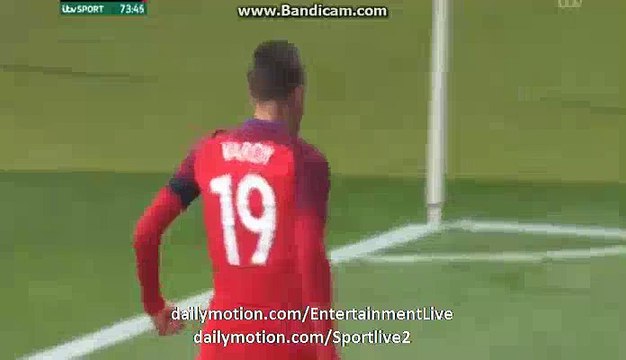 Jamie Vardy Goal Germany 2-2 England Friendlies