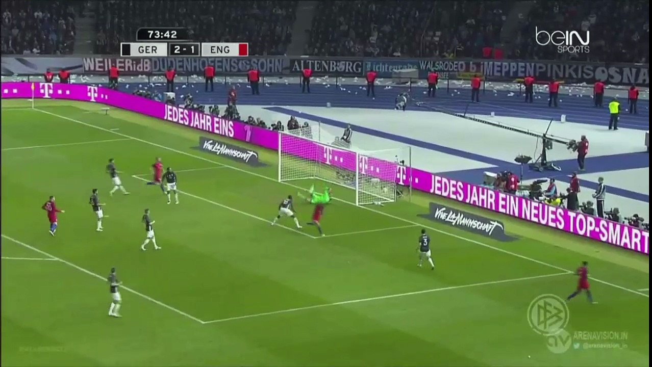 Amazing Backheel Goal by Jamie Vardy [2-2] Germany - England 26-03-2016