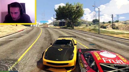 GTA 5 Epic race battle. Facing a lagswitch cheater in a race. Ram recovery and instant Karma