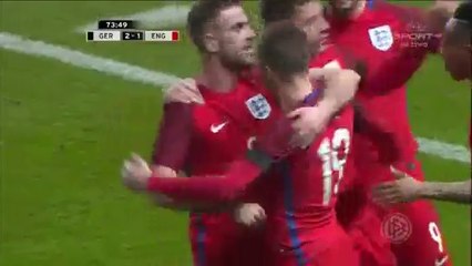 Jamie Vardy Goal - Germany 2-2 England - 26.03.2016