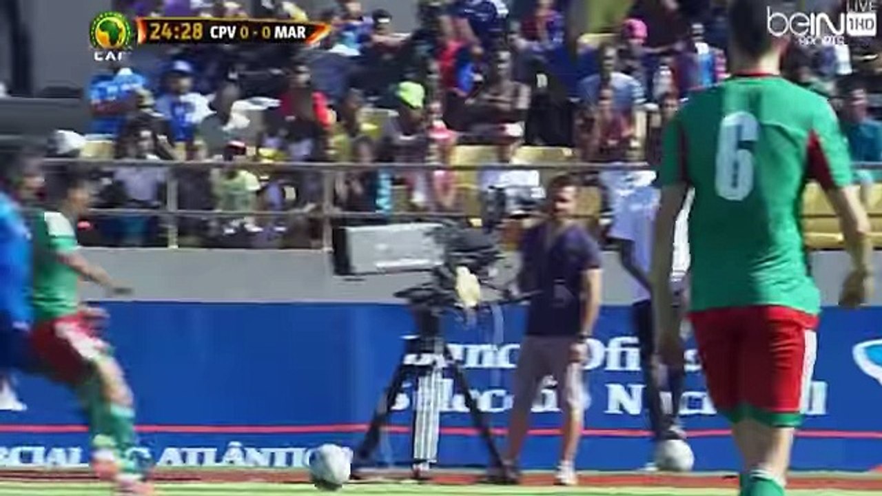 26/03/2016 اهداف مباراة الرأس الأخضر و المغرب 0-1  تصفيات كأس أمم أفريقيا