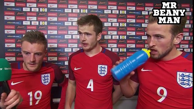 Germany 2-3 England - Jamie Vardy , Harry Kane & Eric Dier Post Match Interview