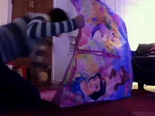 How to fold princess pop up play tent