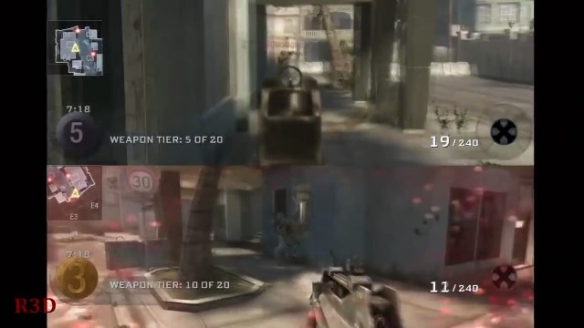 Call of Duty: Black Ops Split Screen - Gun Game Red & Chris {Chris comes in First, Havana Map}