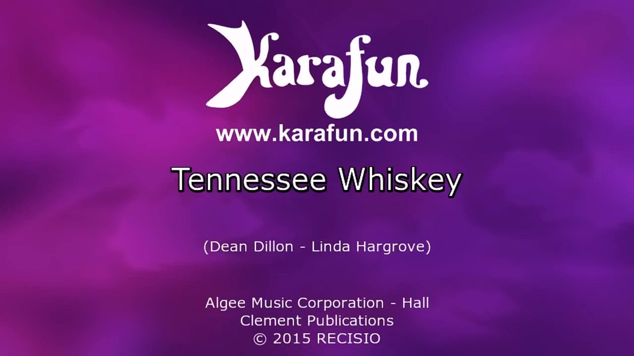 Karaoke Tennessee Whiskey - Chris Stapleton *
