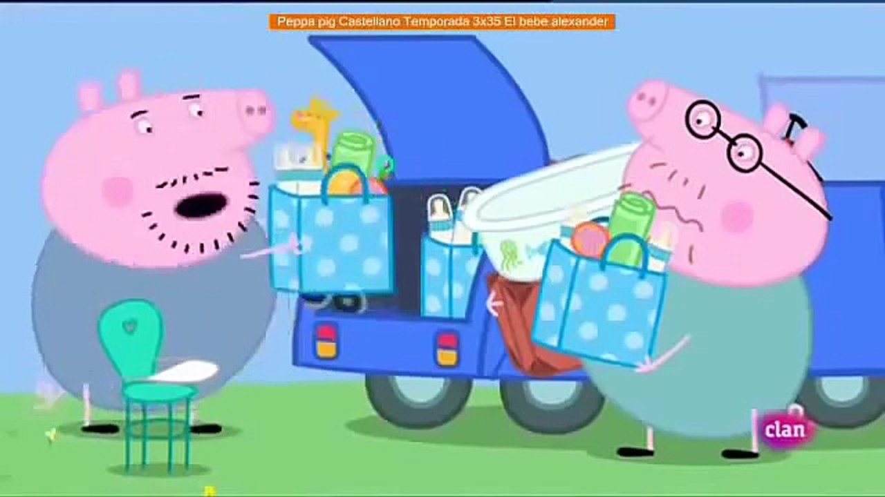 Peppa pig Castellano Temporada 3x35 El bebe alexander