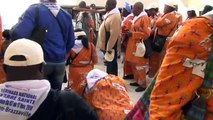 Via Dolorosa. Stations of the Cross. Congolese Pilgrims