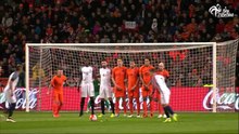 Le coup franc magnifique de Griezmann face aux Pays-Bas