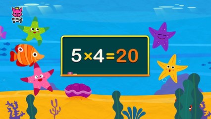 구구단 5단 | 5씩 뛰어 세기 | 구구단 동요 | 핑크퐁! 인기동요