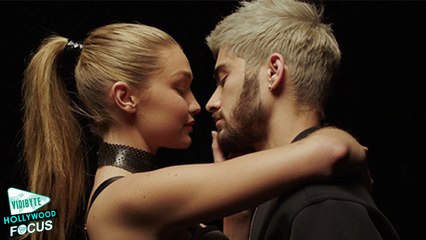 Zayn Malik and Gigi Hadid Kissing Each Other At Album Party