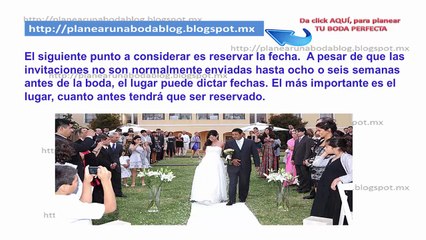 COMO ORGANIZAR UNA BODA | BODAS