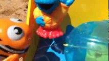 Cookie Monster by ToysReviewToys at Ocean Beach Disney Finding Nemo Bath Submarine Under Water Toys - YouTube