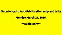Ontario Hydro talk, rally, discussion and NDP Annual General Meeting