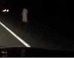 Motorists Spotted This Creepy Woman Wearing White Walking Down The Side Of The Road