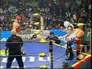 AAA-SinLimite 2009-01-25 Salamanca 04 Abismo Negro, Gronda II & S?per Fly vs. Zorro, Teddy Hart & Black Abyss