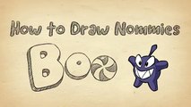 How to Draw Boo from Cut the Rope 2