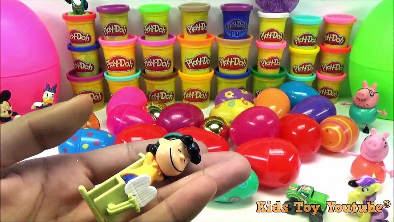30 Surprise Eggs NEW !!! Peppa Pig Español Mickey Mouse Clubhouse,Donald Duck ,Goofy Disn