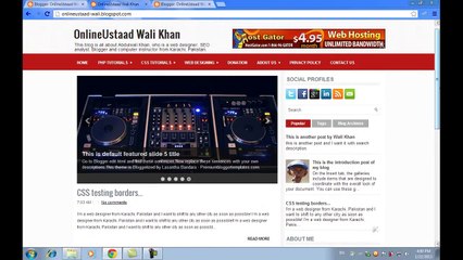 Blogger Template Customization in Urdu_Hindi Part 6 of 11