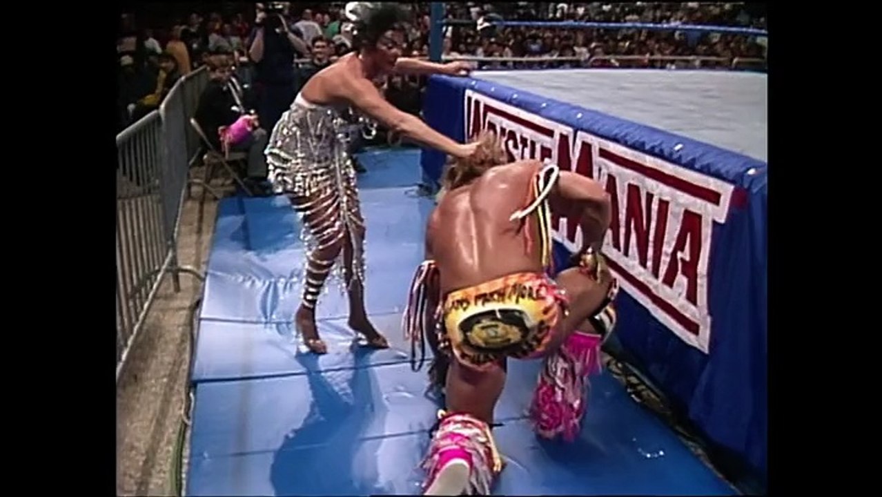 wwe arrior and Slaughter, Savage A Savage Stipulation (WrestleMania 7) arrior and Slaughter, Savage