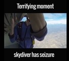 Terrifying Moment Skydiver has Seizure