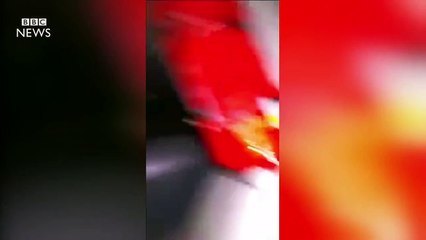 Germany Train Crash: Passenger films moments after impact - BBC News