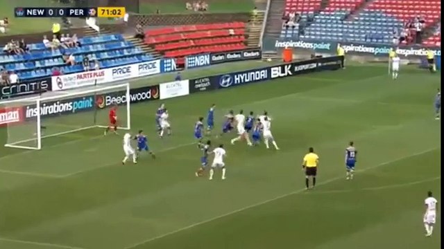 Krisztian Vadocz Goal ● Newcastle Jets 1_2 Perth Glory FC ● Australian A-League 26_03_2016