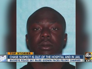 Rajee Godwin arrested after leading police on chase