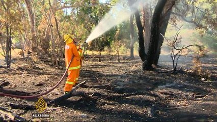 Refugees volunteer as firefighters in Australia