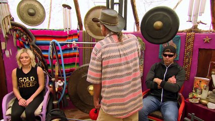 Daniel Bryan leads Brie and friends in a spiritual experience in a teepee: Total Divas, Mar 22, 210