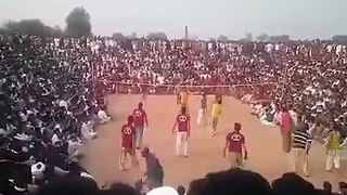 shooting volley ball show match (wali ball ) sports