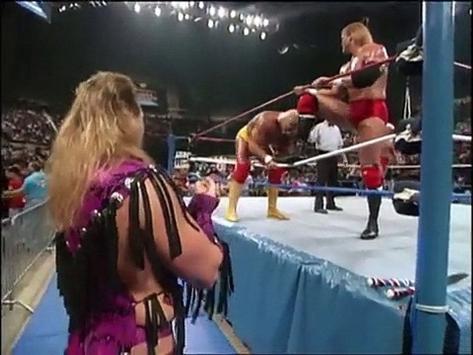 HULK HOGAN AND SID JUSTICE VS. RIC FLAIR AND THE UNDERTAKER (1992) - WWF WWE Wrestling - Sports MMA Mixed Martial Arts Entertainment