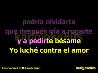 karaoke Ya te Olvidé . Yuridia