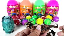 18 Surprise Eggs, Dragon surprise eggs, spiderman, minions, mickey mouse clubhouse, dinosa