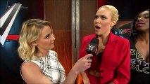 Renee Young, Lana, Team B.A.D., Natalya, Alicia Fox and Paige Backstage Segment