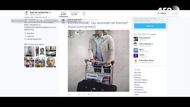 Bélgica indicia suspeito de ataques em Bruxelas