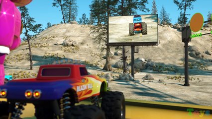 Learn Shapes And Race Monster Trucks - TOYS (Part 3)   Videos For Children